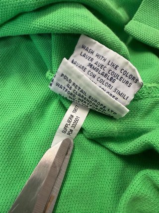 Polo Ralph Lauren Verde Talla M Custom Fit