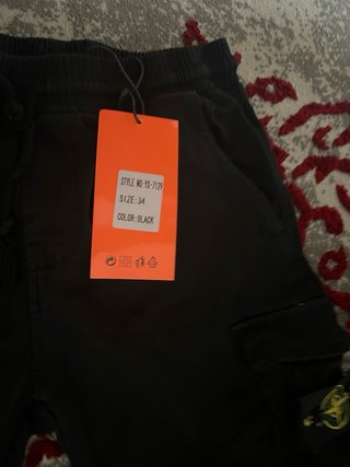 Stone Island Pantalón Corto Negro Talla L