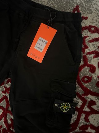 Stone Island Pantalón Corto Negro Talla L