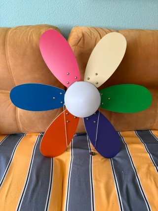 Lámpara Ventilador Infantil Multicolor