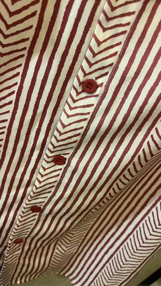 Camisa Verano Rayas Hombre Talla S