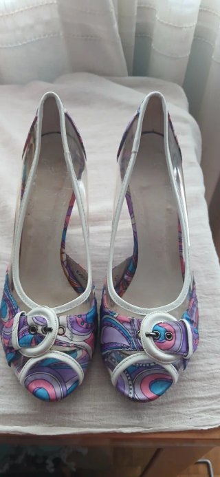 Zapatos Vintage Talla 37 Multicolor