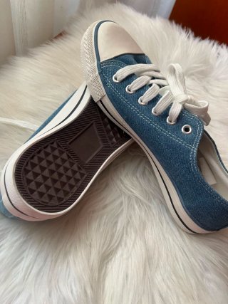 Zapatillas Converse Mujer Azul/Blanco