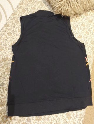 Blusa MNG azul motivos marinos