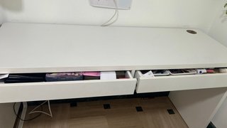 Escritorio MICKE blanco 142x50 cm