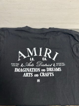 Camiseta Amiri LA CA Arts District 1 Negra