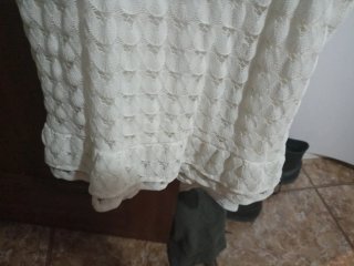 Top crudo peplum encaje