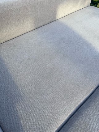 Sofá modular beige de tela