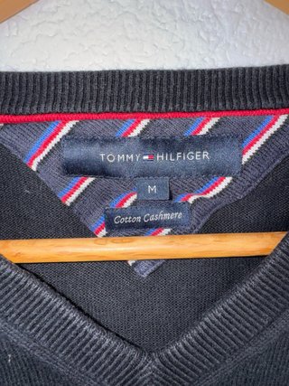 Jersey Tommy Hilfiger Algodón Cachemira Negro