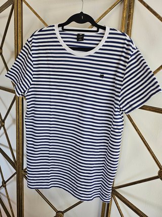 Camiseta G-Star RAW rayas azul/blanco Talla L