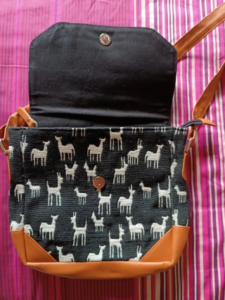 Bolso estampado ciervos polipiel