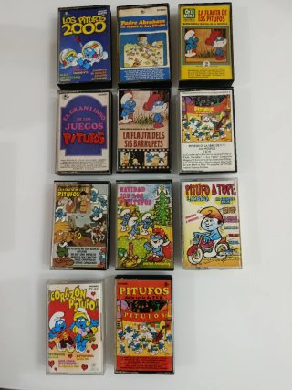 11 Los Pitufos Cintas Cassettes ELIGE