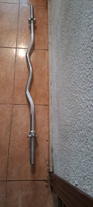 pesas Barra Z de 30mm con cierres de rosca y mas