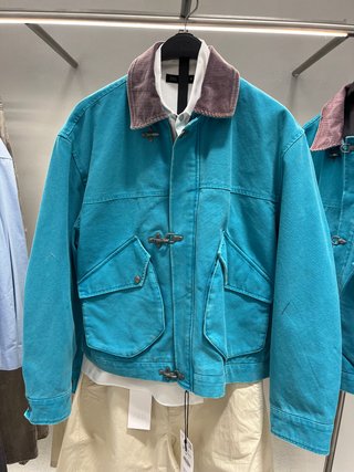 Chaqueta Zara Teal y Morado