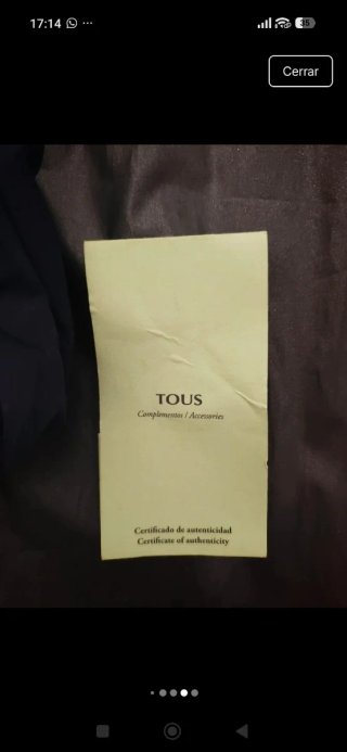 Bolso Tous azul y dorado sin usar