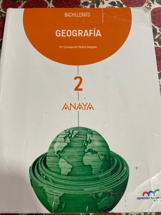 Geografía, 2 Bachillerato