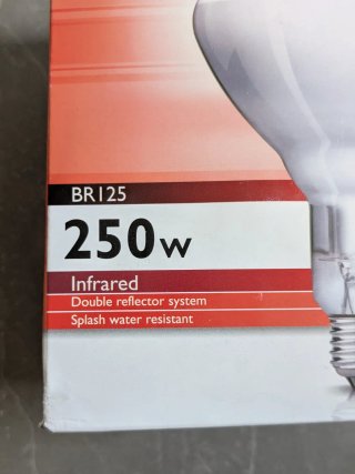 Lampadina infrarossi Philips BR125 250W E27 IR2