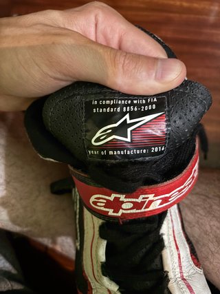 Botas Alpinestars Blancas y Rojas