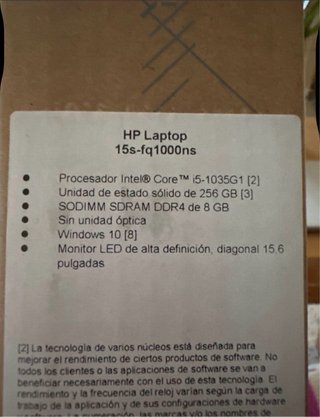 Portátil HP laptop Negro