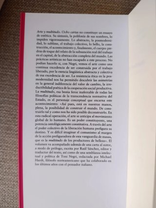 Arte y multitudo: Ocho cartas