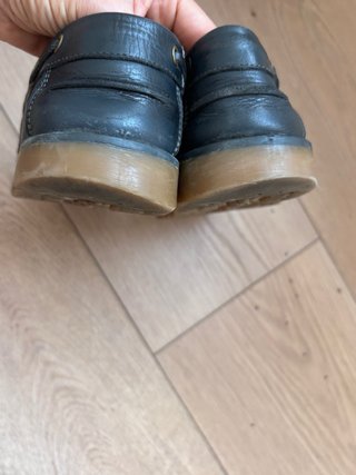 Zapatos colegial de piel náuticos azul marino
