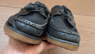 Zapatos colegial de piel náuticos azul marino