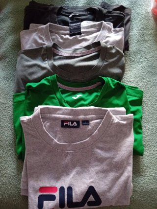 Lote 7 Camisetas Hombre Fila Joma Talla L