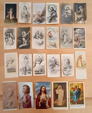 Lotto 67 Santini d'epoca Gesù Buon Pastore