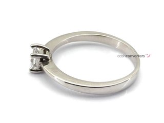 anillo oro 18k con piedra con diamante