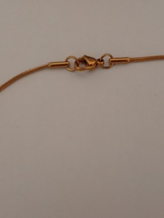 Collar de Chapa Chapado Oro 18K Acero Inoxidable