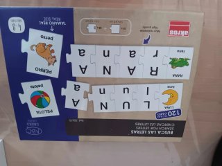 Puzzle educativo Akros letras y palabras