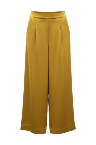 Pantalón Palazzo Mostaza Stradivarius