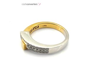 sortija oro 18k con piedra con diamante