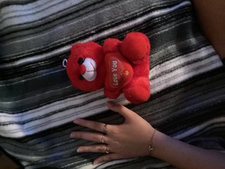Oso de peluche rojo Love You