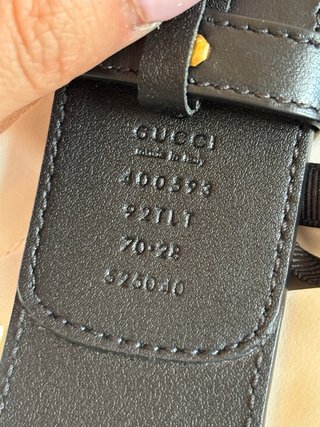 Cinturón Gucci GG talla70 con factura