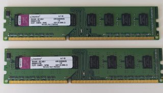 2x Kingston 4GB DDR3 RAM