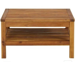 Mesa de jardín de madera