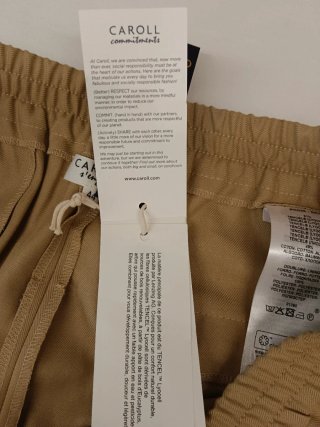 Pantalón Caroll estilo jogging beige. Sin estrenar