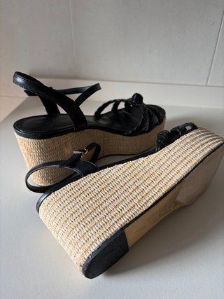 Sandalias cuña piel Zendra Talla 41