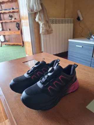 Scarpe da sicurezza donna nere e rosa