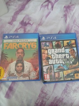 Farcry 6 + GTA V PS4 (PlayStation 4)