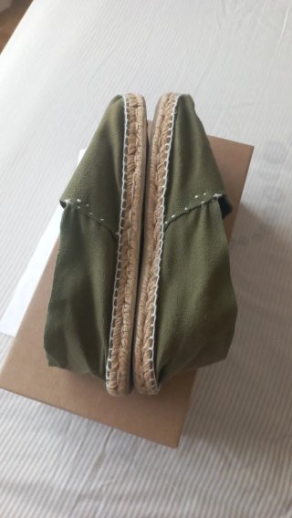 Zapatillas de esparto verde
