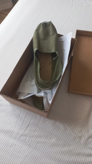 Zapatillas de esparto verde