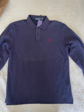 Polo Ralph Lauren Azul Marino Talla M Manga Larga