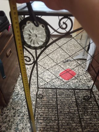 Mobile toilette trucco in ferro battuto