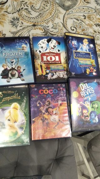 Lote de 6 películas Disney DVD (Español)