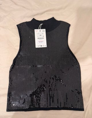 2 Camisetas niña Zara lentejuelas.  9-10 y 11-12