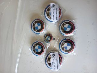 Kit 8 Logos BMW 50 Aniversario.-