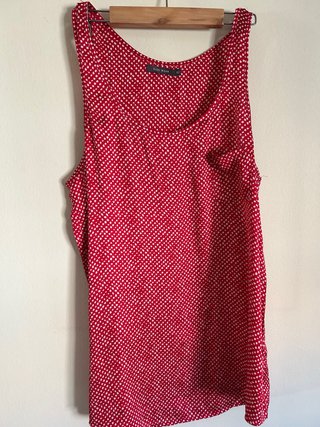 Camiseta tirantes Easy Wear lunares roja Talla L
