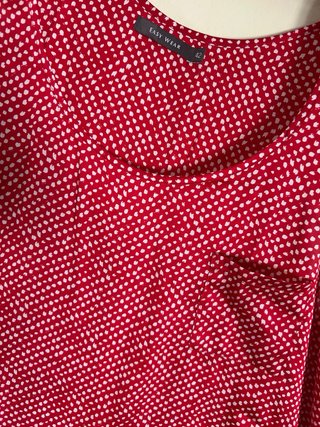 Camiseta tirantes Easy Wear lunares roja Talla L